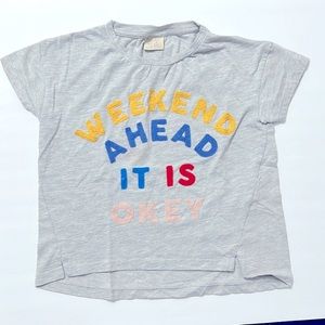 Zara girls gray shirt size 5